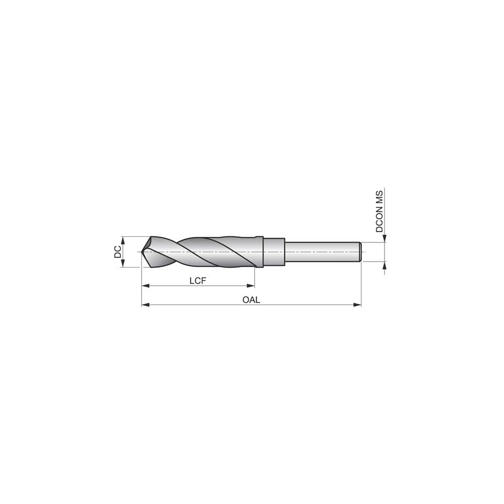 A170 HS 1/2in Parallel Shank Drill 14.00mm OL:156mm WL:83mm