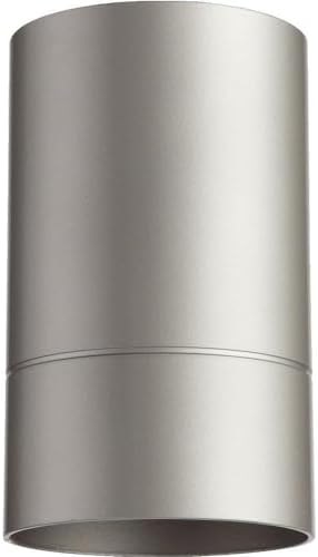 Quorum Lighting 320-3, Cylinders Round Flush Mount Ceiling Lighting, 1 Light, Graphite