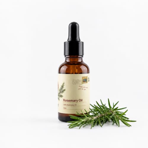 Image of My Pahadi Dukan Rosemary Essential Oil 30 ml | 100% Pure & Natural for Hair Growth, Scalp Care & Aromatherapy | Helps Reduce Hair Fall, Boosts Focus & Relieves Stress | Steam Distilled | Lab Tested