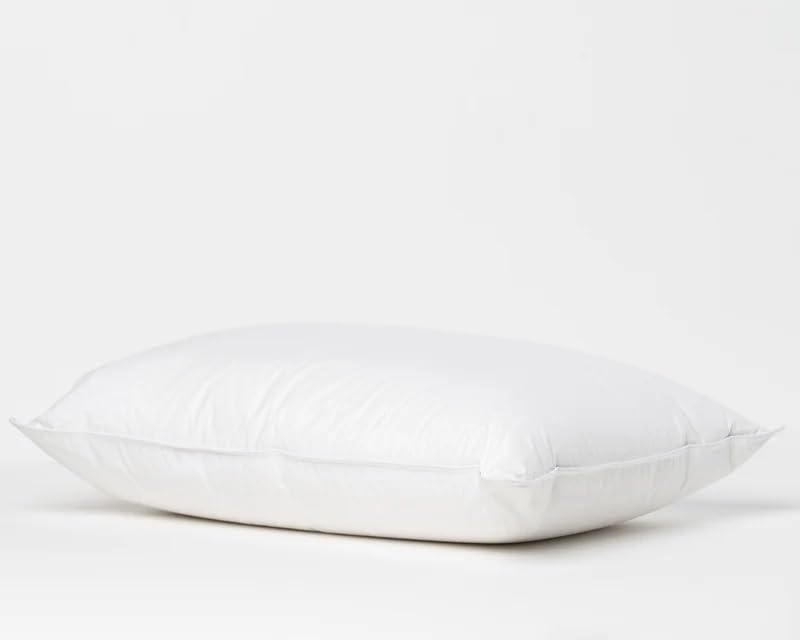 Silent Dreams Textiles Hungarian Goose Feather & Down Pillow – 85% Goose Feather & 15% Goose Down Filling, Soft Cotton Cover, Comfortable Supportive Pillow for Sleeping, Hotel-Style Bedding Pack Of 1
