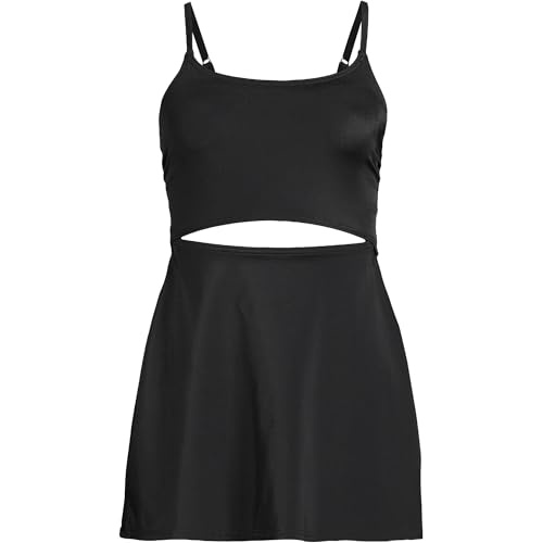 Lands' End Women's Tugless Monokini Swim Dress Swimsuit2