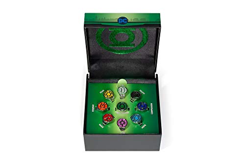 DC Comics Green Lantern Power Rings Emotional Spectrum | Includes 9 Adjustable Rings Featuring Each Emotion