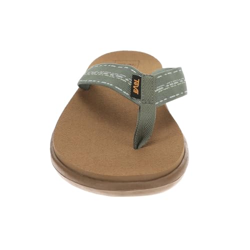 Image of Teva Women's Voya Flip-Flop, Road Race Deep Lichen, 12