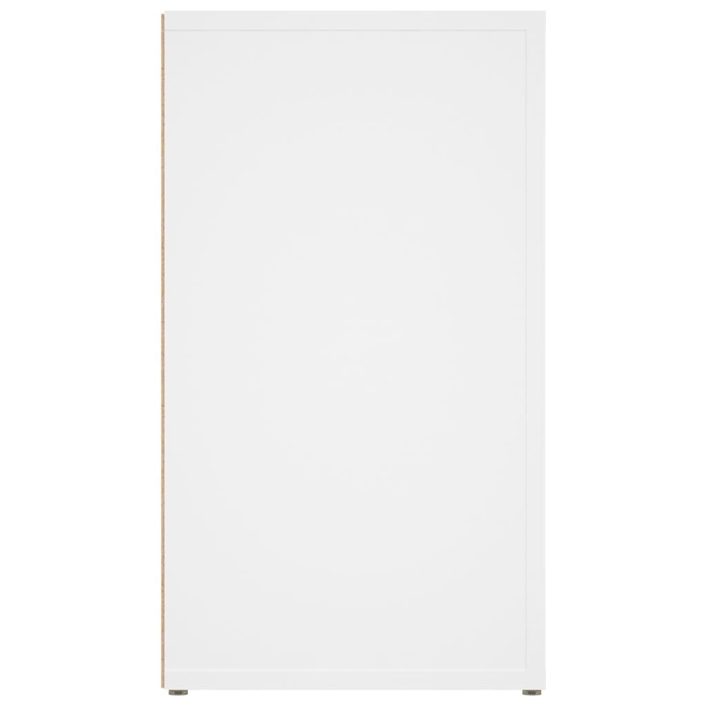 Stolik pomocniczy, szafki bufetowe, szafki kuchenne, kredens, biały, 80 x 30 x 54 cm, materiał drewnopochodny do salonu, jadalni i kuchni