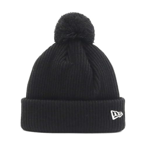 [�j���[�G��] �L�b�Y �|���|���t���j�b�g�X ���n �u���b�N FREE KIDS POM PON KNIT RIB BLK 253