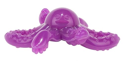Image of Baby Banana Octopus Infant Toothbrush Teether, Pop Fidget Toy, Tactile Stimulator, Chewable Oral Sensory Therapy for Neurodivergent Population, OT recomended, Family-Owned Business