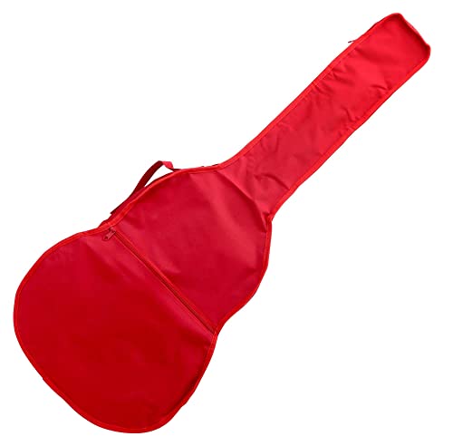 Rocktile housse pour guitare classique Eco au format 4/4 rouge - Les Beatles, Paul McCartney, John Lennon, RIngo Starr, George Harrison Rocktile housse pour guitare classique Eco au format 4/4 rouge