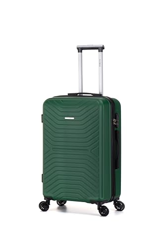 FLYMAX Maleta de Cabina 56x45x25 aprobada para British Airways y EasyJet. Maleta rígida de Mano con Ajuste, Capacidad de 57 litros y Peso de Solo 3 kg.