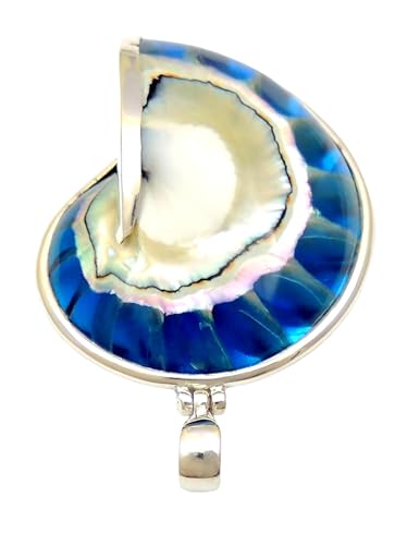 Mother of Pearl Shell Pendant, 925 Sterling Silver Mother of Pearl Necklace for Women Men Handmade Mother of Pearl Necklace Jewelry SA0602