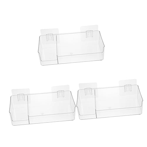 LIFKOME 3 Piezas Organizador Frigorífico Colgante Caja Resistente para Almacenamiento Puerta Lateral de Congelador Contenedor Duradero para Frutas y Snacks Fácil Limpieza Diseño Doble