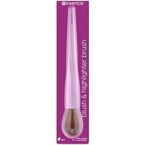 essence blush & highlighter brush, Rougepinsel, Nr. 01, Mehrfarbig, Nanopartikel frei, 1er Pack (1pcs)