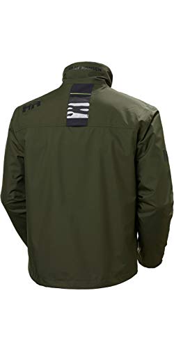 Image of Helly-Hansen mens Crew Midlayer Fleece Lined Waterproof Windproof Rain Jacket