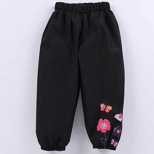 Betadog Kids Joggers with Pockets & Drawstring Warm Trousers Kids Unisex Soft Brushed Fleece Pants (Black, 12-18 Months)3