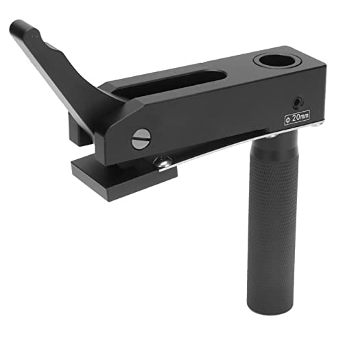 Hilitand Holzwerkzeug Pressplattenhalter Schwarz 3-Gang Einstellbarer Druck-Kniehebel-Halterung Schnellbefestigung für Holzbearbeitungs-Desktop(20 mm)