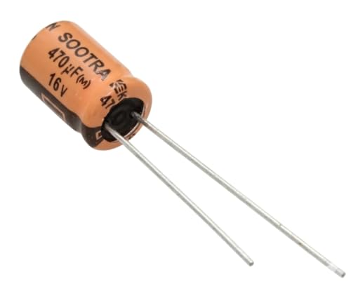 Image of Fixed Aluminum Radial Electrolytic Capacitors 470UF 16V - Pack of - 1
