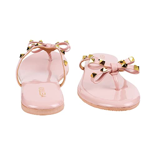 Image of Metro Women's Embellished Faux Leather Flat Fashion Slipper
