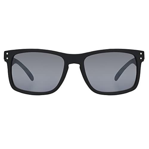 Panama Jack Men's Silver Flash Classic Wayfarer Sunglasses, Black, 564