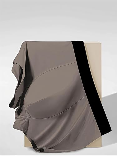 Image of Men's Soft Nylon Boxer Briefs Breathable Stretch Trunks with Elastic Waist Pack of 4
