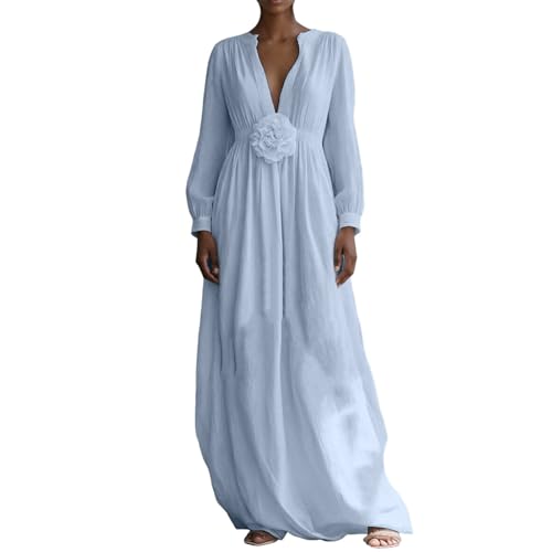 Robe longue d'été fleurie et décontractée pour la plage