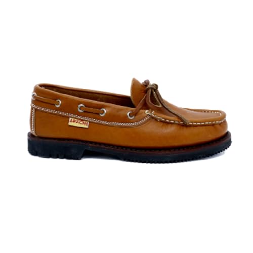 Apache - Mocasín Hombre Piel Trail 412-412 para: Hombre Color: COÑAC Talla: 42