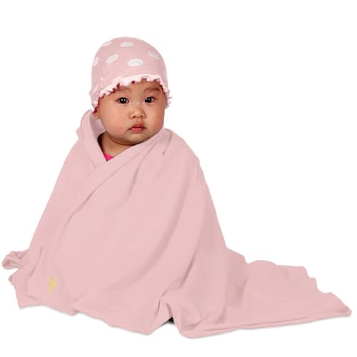 Image of Nozone Baby Blanket, Sun Protective, Soft Rayon from Bamboo, UPF 50+ in Mellow Rose