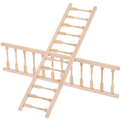 Rampe miniature en bois brut de qualité supérieure pour maquette 1:12 Totority