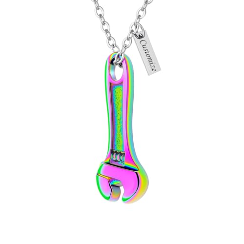 Bijoux de crémation en acier gravé avec pendentif clé et mini urne souvenir pour cendres