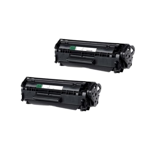 Toner 12A Q2612A compatible noir haute densité pour imprimante HP 1010 et 1022 - Pack de 2