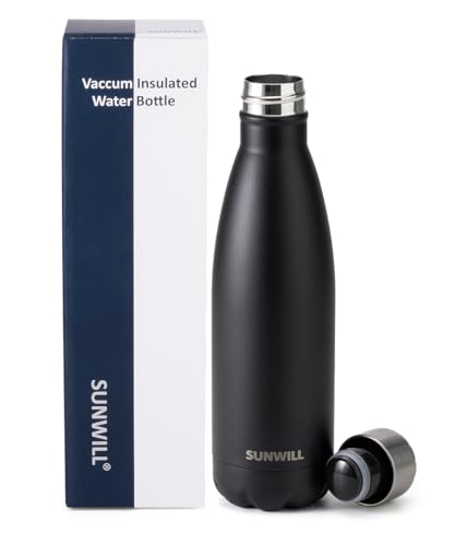 SUNWILL Metal Water Bottle Stainless Steel 500ml, Insulated Reusable Thermal Flask for Cold and Hot Drink, Travel, Sports, Gym - Image 6