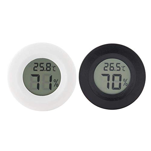 Mini thermomètre hygromètre numérique de forme ronde