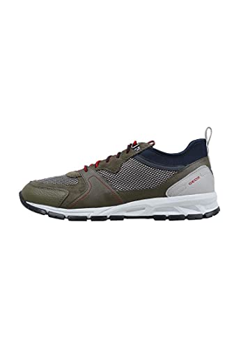 Geox U Delray A, Zapatillas Hombre, Militar, 42 EU