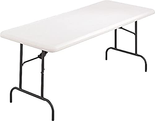 Alera Resin Rectangular Folding Table, 72W X 30D X 29H, Platinum (Ale65600) #TOP2