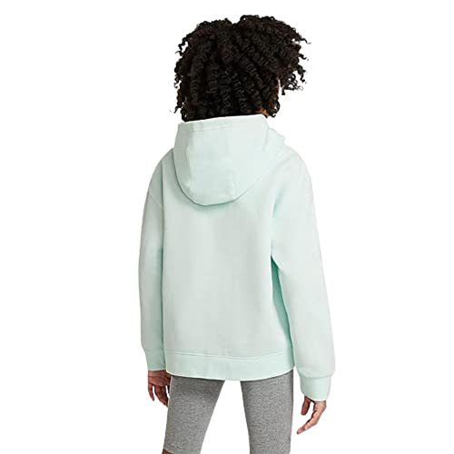 Nike Girl's Sportswear Club Fleece BF Hoodie (Little Kids/Big Kids) Barely Green/Metallic Gold M (10-12 Big Kid)2