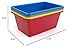 Humble Crew Toy Storage Bins for Kids, Set of 4, Primary Colors, Small - Sturdy, Colorful Plastic Storage Bins for Classroom, Playroom, Nursery, and More - Premium Toddlers Toy Organizer Bins