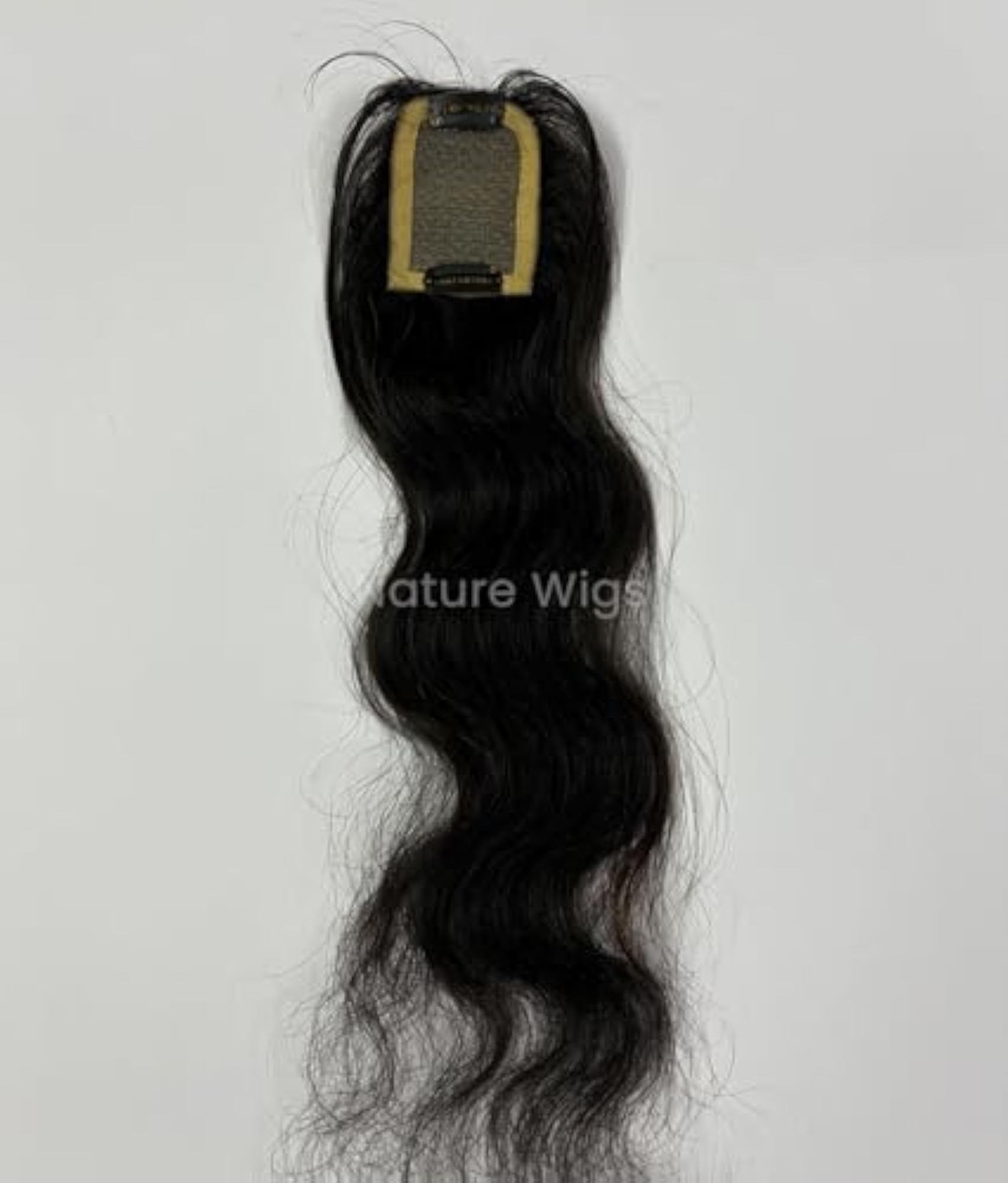 Mini Hair Topper Lightweight Hair Volume Patch, Black