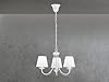 Trio Leuchten Lampadario E14, 28 W, Bianco Opaco, 47 x 47 x 150 cm #2