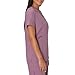 Hanes Women's Healthcare Top, Moisture-Wicking Stretch Scrub Shirts, Ribbed Side Panels, Purple Mauve, Small