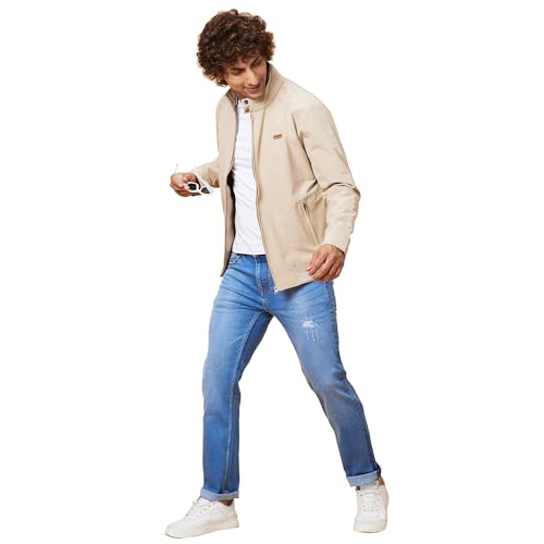 Image of Being Human Turquoise Regular Fit Men's Jacket Clothing