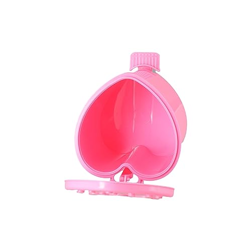Image of Leadigol Strawberry Desk Bin Kawaii Mini Home Desktop Bin Pink Dustbin Garbage Container Reusable Cute Trash Can for Bedroom, Home
