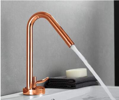 Mitigeur de lavabo salle de bain chrome noir avec robinet eau chaude froide
