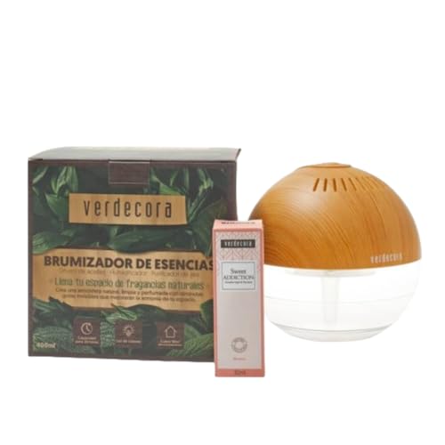 Verdecora Brumizador + Bruma Sweet Addiction | Difusor de Aroma | Ambiente Dulce y Agradable | Ideal para Hogar y Oficina | 100ml