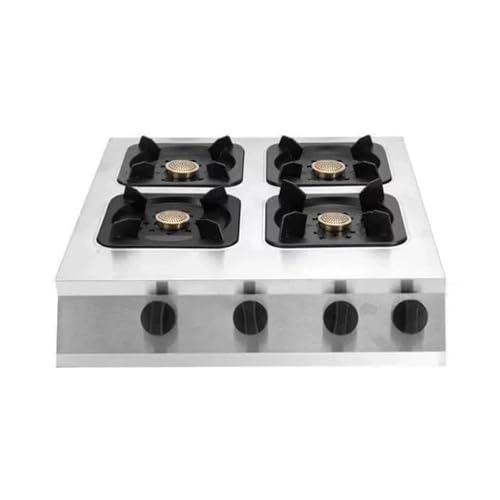 Cuisinières À Gaz Avec 3 À 8 Brûleurs, Brûleur Wok En Acier Inoxydable, Cuisinière À Gaz De Table 4,2 KW Avec Protection De Sécurité, Kit Source GN/GPL(NG,4-1 burners)