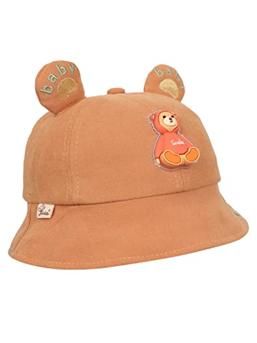 Image of FabSeasons Cotton Bucket Hat /Cap for Boys & Girls, Fits for 1-3 Years Kids, (48 cm-Inner Circumference)