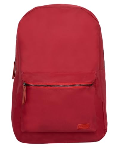 Mochila casual, Poliester, Vermelho, Unissex