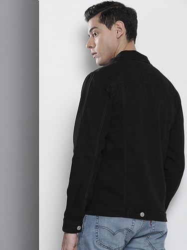 Image of The Indian Garage Co Men Slim Fit NA Trucker Jacket