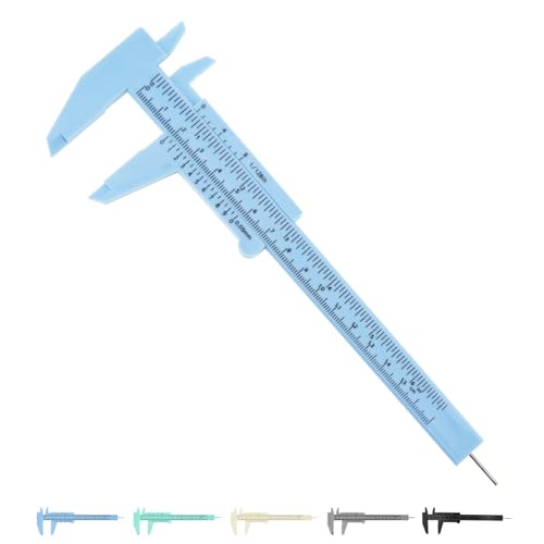 ZXTIIEUF 1pcs 0-150mm Metric Imperial Scale Vernier Caliper for Carpentry Jewelry Measuring Students Sliding Gauge Ruler Measuring Tool(Blanc)