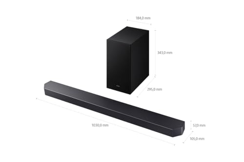 Samsung HW-Q610GF Q-Series 3.1.2-Kanal-Soundbar für Fernseher, TV-Lautsprecher mit kabellosem 6,5"-Subwoofer, Dolby Atmos und DTS:X, Q-Symphony, Game Mode Pro