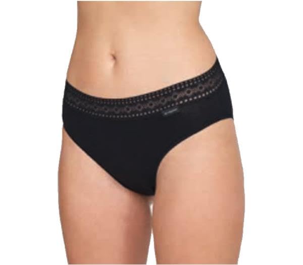 DON ALGODON Pack de 2 Bragas Midi (L, Negro)