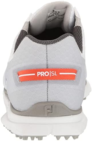 FootJoy Men's Pro|sl Sport Golf Shoe, White/Orange, 11 | Image 2