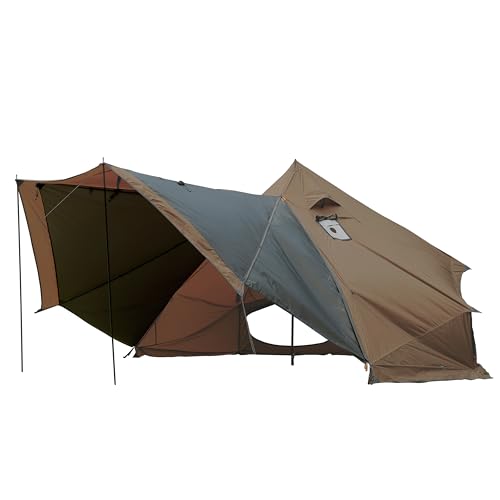 Preself 4 Season Tipi Tent with Canopy